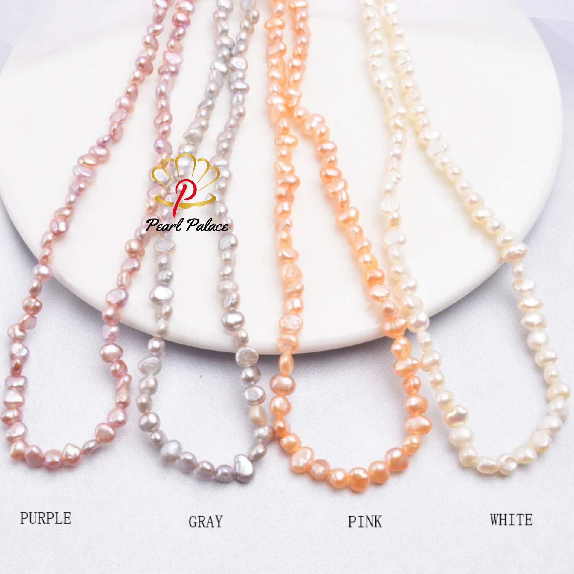Natural Freshwater Pearl Choker Necklace Baroque Pearl Jewelry for Women Wedding 925 Silver Clasp Wholesale